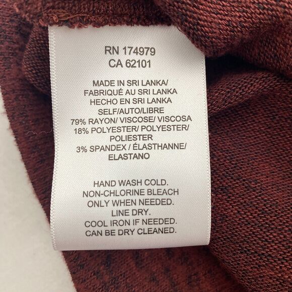 BCBGMaxAzria Sweater Burgundy Dolman Sleeve Pullover Lightweight Womens Medium - Picture 9 of 10